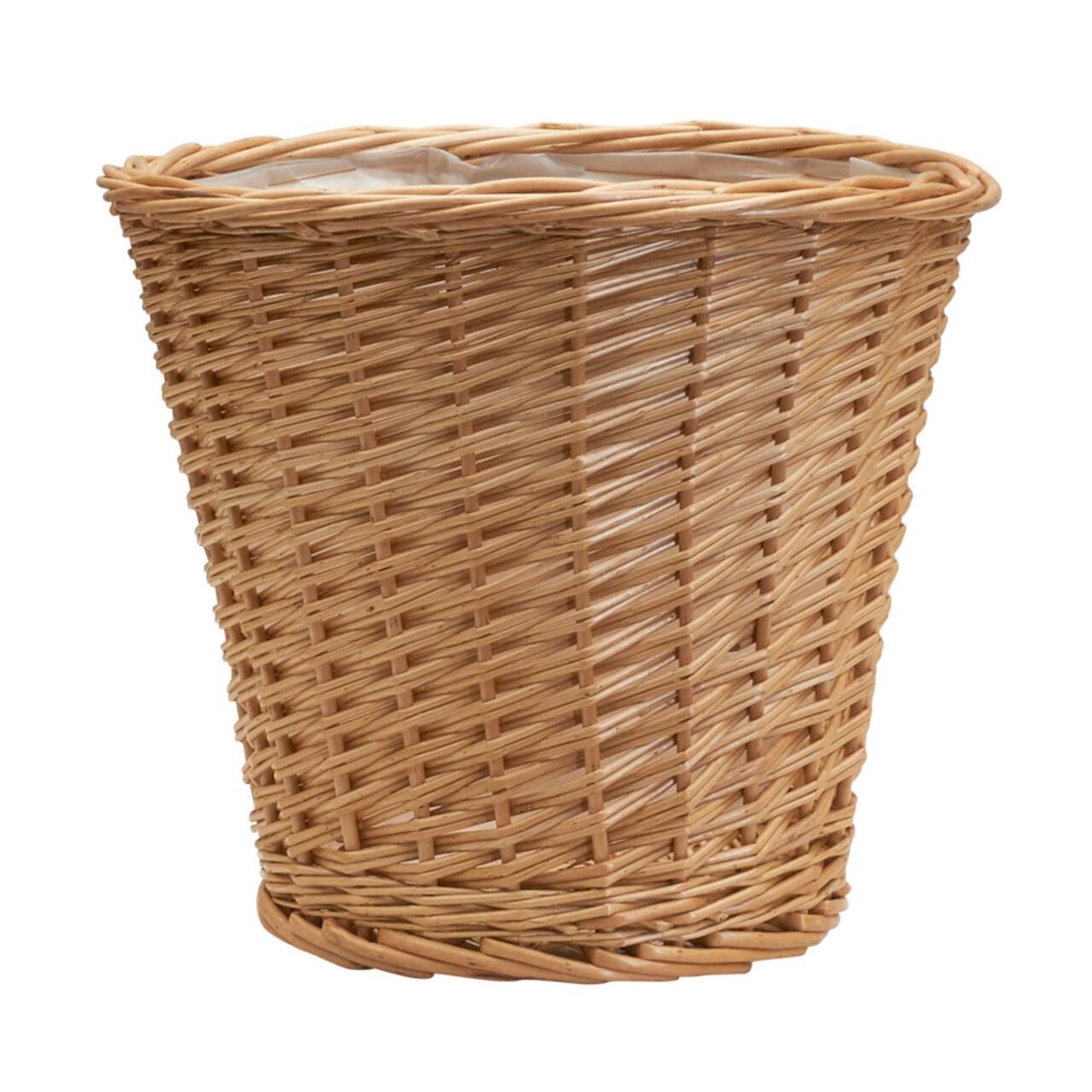 Household Essentials 10" Willow Wicker Waste Basket